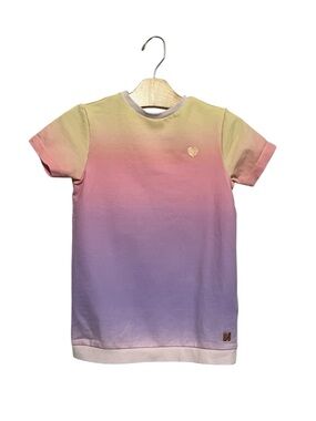 Carrement Beau Kid's Dress Ombre Size 4 Cotton Short Sleeves